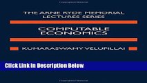 [Fresh] Computable Economics (Arne Ryde Memorial Lectures) New Books