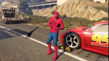 SPIDER-MAN rescued Lightning McQueen CAR & SPIDER-MAN PHOTOGRAPHY - 3D Rhymes For Children
