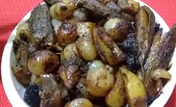 Simi's Home Kitchen 57 Karela Aloo (Bitter Gourd with Potatoes)