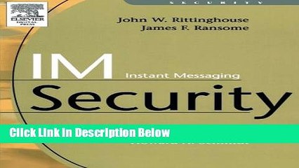 [Fresh] IM Instant Messaging Security New Books