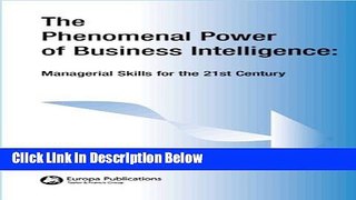 [Fresh] The Phenomenal Power of Business Intelligence: Managerial Skills for the 21st Century