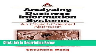 [Fresh] Analyzing Business Information Systems: An Object-Oriented Approach Online Books