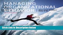 [Fresh] Managing Organizational Behavior:  What Great Managers Know and Do New Books