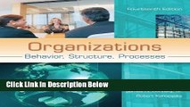 [Fresh] Organizations: Behavior, Structure, Processes Online Ebook