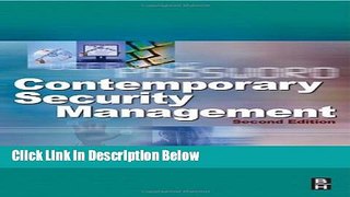 [Reads] Contemporary Security Management Online Ebook