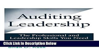 [Fresh] Auditing Leadership: The Professional and Leadership Skills You Need New Books
