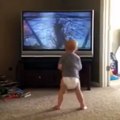 Baby imitates Rocky (Full Video)