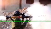 Ожесточенные бои САА с террористами в районе 1070 запад Алеппо