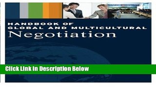 [Fresh] Handbook of Global and Multicultural Negotiation Online Books