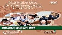 [Fresh] Developing Next Generation Leaders for Transgenerational Entrepreneurial Family