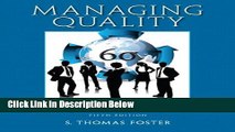 [Fresh] Managing Quality: Integrating the Supply Chain (5th Edition) New Books