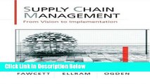 [Fresh] Supply Chain Management: From Vision to Implementation Online Books