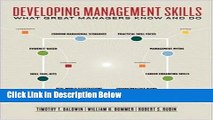 [Best] Developing Management Skills: What Great Managers Know and Do Online Books