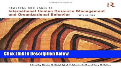 [Fresh] Readings and Cases in International Human Resource Management and Organizational Behavior