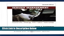 [Fresh] Service Management: Operations, Strategy, Information Technology New Books