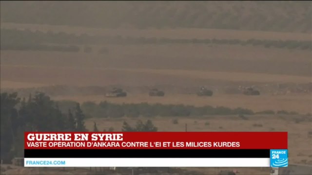 Guerre en SYRIE - Opération Bouclier de l'Euphrate contre l'EI : Les chars turcs sont entrés en Syrie
