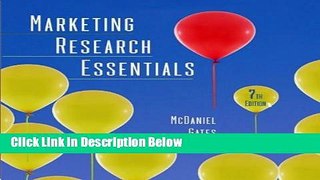 [Fresh] Marketing Research Essentials Online Books