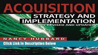 [Fresh] Acquisition: Strategy and Implementation (MacMillan Business) Online Books