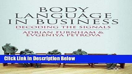 [Reads] Body Language in Business: Decoding the Signals Online Books