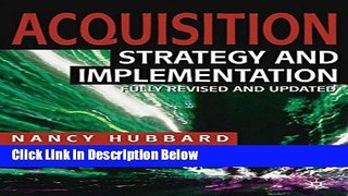 [Reads] Acquisition: Strategy and Implementation (MacMillan Business) Online Books