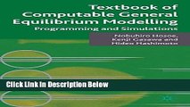 [Reads] Textbook of Computable General Equilibrium Modeling: Programming and Simulations Free Books