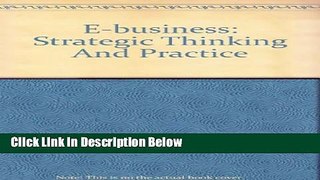 [Fresh] E-business: Strategic Thinking And Practice: Text with Web Access Passkey New Ebook
