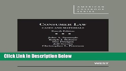 [Fresh] Consumer Law (American Casebook Series) New Books