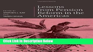 [Reads] Lessons from Pension Reform in the Americas (Pension Research Council Series) Online Ebook