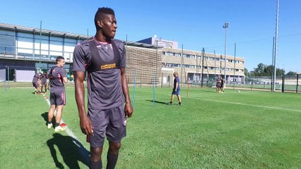 Mouvements et passes à l'entrainement