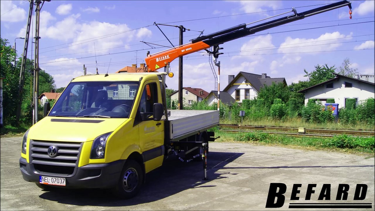 Volkswagen Crafter z żurawiem HDS BEFARD 2602B / Volkswagen Crafter with BEFARD HDS crane - BF 2602B