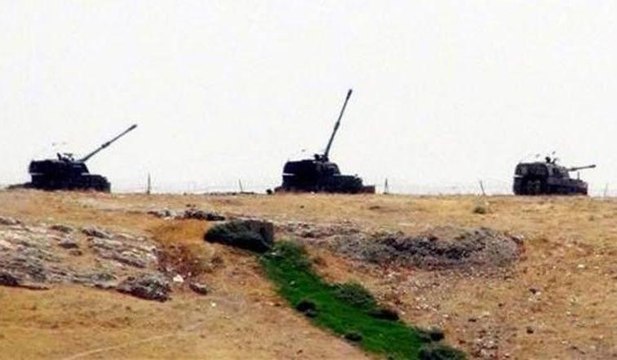 Tankların namluları Cerablus'a çevrildi