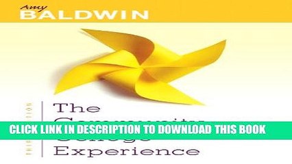 [PDF] The Community College Experience (3rd Edition) Full OnlineClick Here #U#