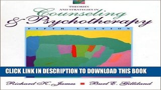 [PDF] Theories and Strategies in Counseling and Psychotherapy (5th Edition) Popular Online