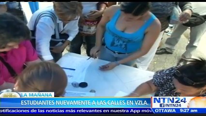 Líderes estudiantiles aseguran que no abandonarán la lucha para exigir el revocatorio contra Nicolás Maduro
