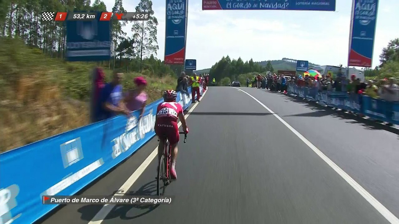 53 KM a meta / to go - Etapa 5 (Viveiro / Lugo) - La Vuelta a España 2016