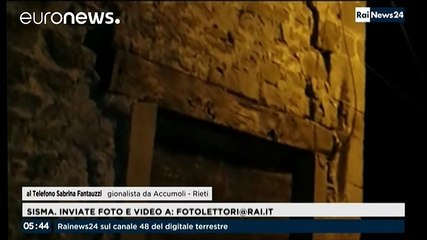 Télécharger la video: Terremoto Rieti, 2 vittime confermate a Pescara del Tronto. Gravi danni ad Accumoli e Amatrice