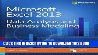 New Book Microsoft Excel 2013 Data Analysis and Business Modeling