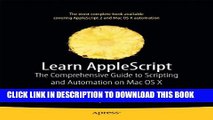 New Book Learn AppleScript: The Comprehensive Guide to Scripting and Automation on Mac OS X, Third