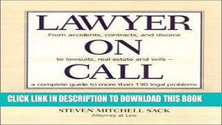 Collection Book Lawyer on Call: From Accidents, Contracts and Divorce to Lawsuits, Real Estate and