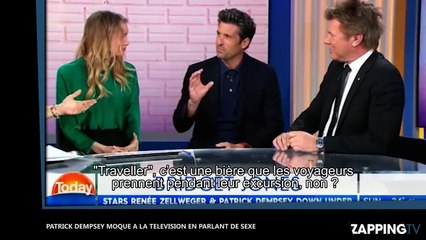 Patrick Dempsey parle d’érection sans le vouloir, fou rire sur le plateau (Vidéo)