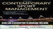 Collection Book Contemporary Sport Management-5th Edition With Web Study Guide