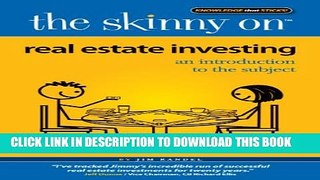 New Book The Skinny on Real Estate Investing: An Introduction to the Subject