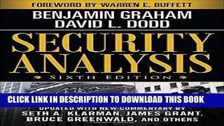 Collection Book Security Analysis: Sixth Edition, Foreword by Warren Buffett (Security Analysis