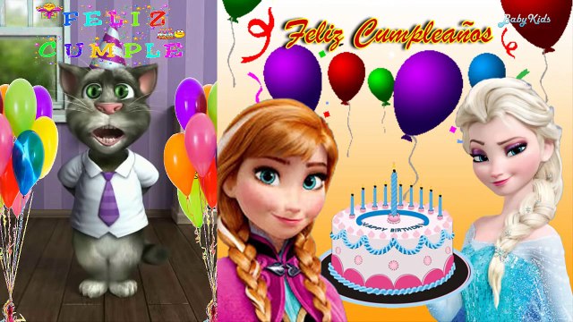 CUMPLEAÑOS FELIZ - Canción para Niños y Bebes con Frozen y Peppa Pig
