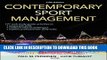Collection Book Contemporary Sport Management-5th Edition With Web Study Guide