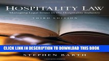 Collection Book Hospitality Law: Managing Legal Issues in the Hospitality Industry