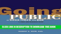 New Book Going Public in Good Times and Bad: A Legal and Business Guide for New Media Companies