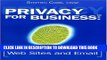 Collection Book Privacy for Business: Web Sites and Email