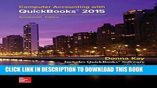 New Book MP Computer Accounting with QuickBooks 2015 with Student Resource CD-ROM
