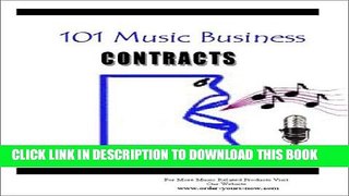 New Book 101 Music Business Contracts